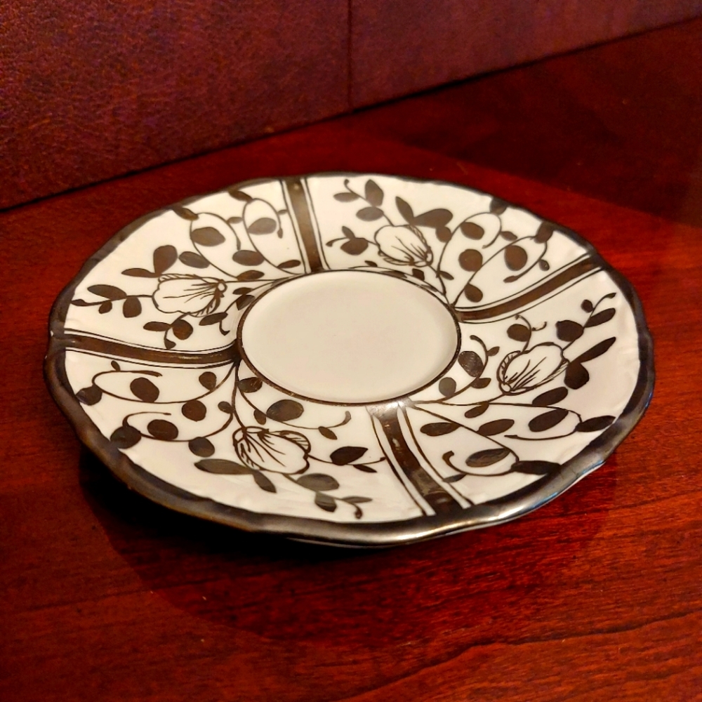 Vintage Bavaria Hand Painted Herbarium Saucer.  It is in Excellent Condition.